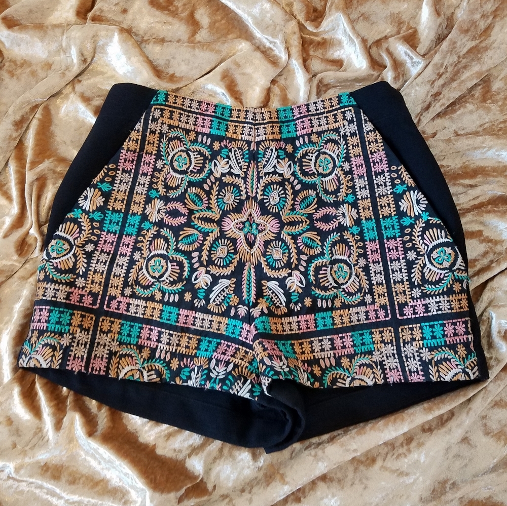 Embroidered shorts